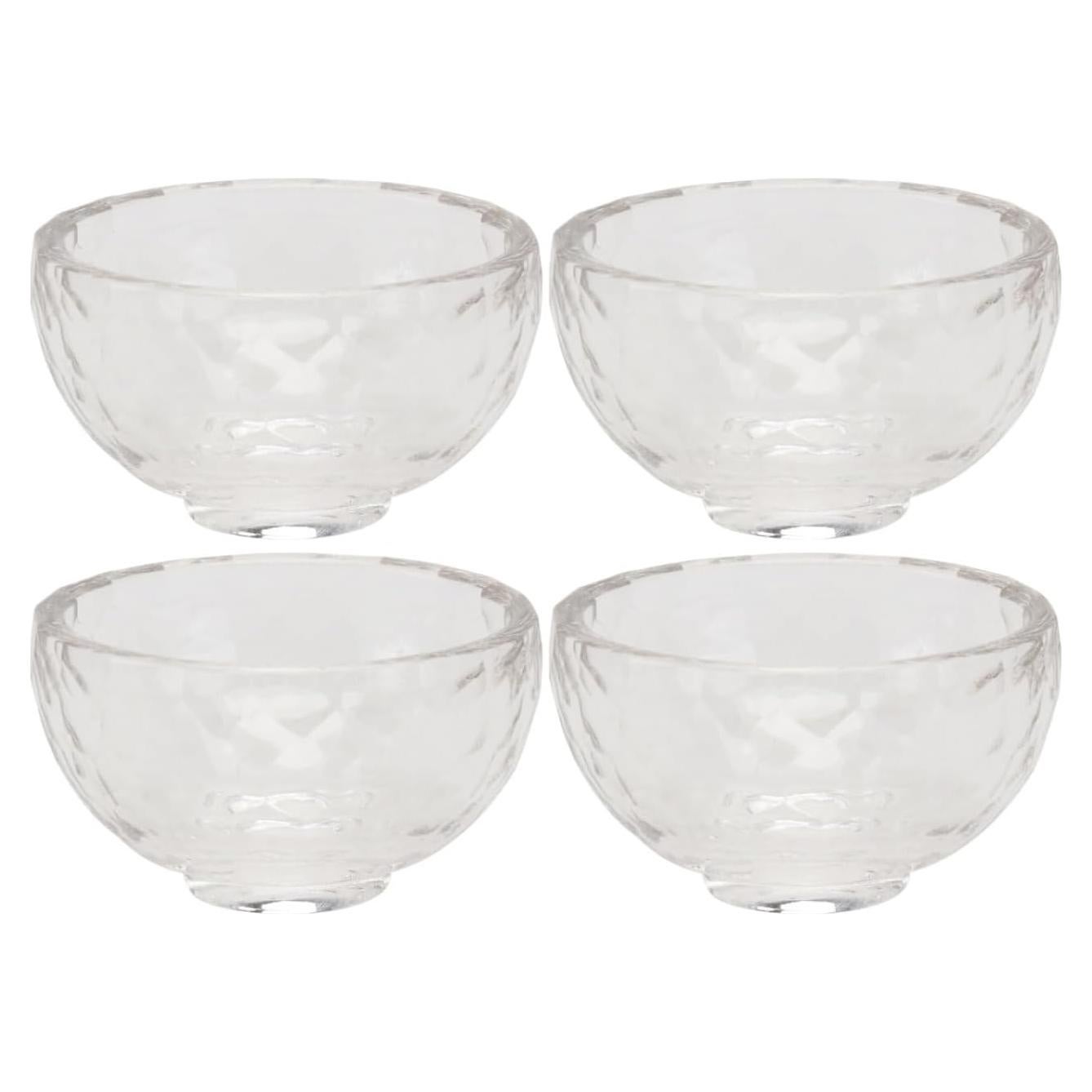 Juego de 4 Tazones de Mezcla de Cristal Healeved 1000ml