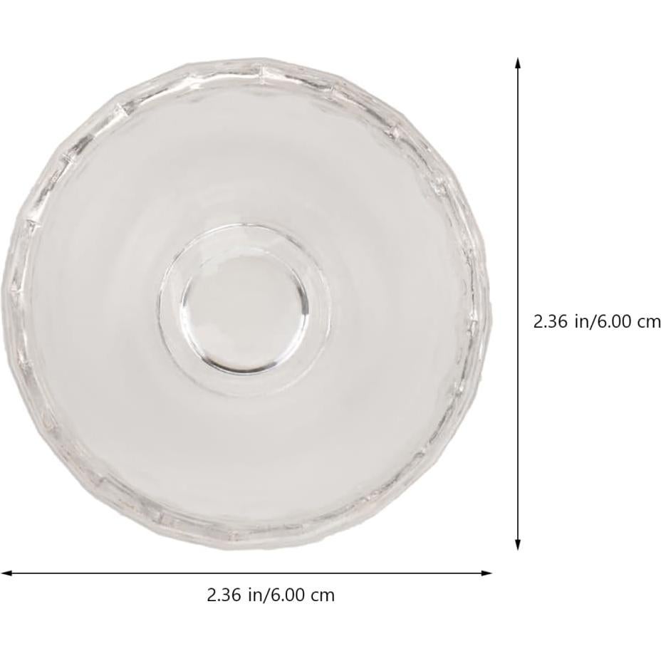 Juego de 4 Tazones de Mezcla de Cristal Healeved 1000ml