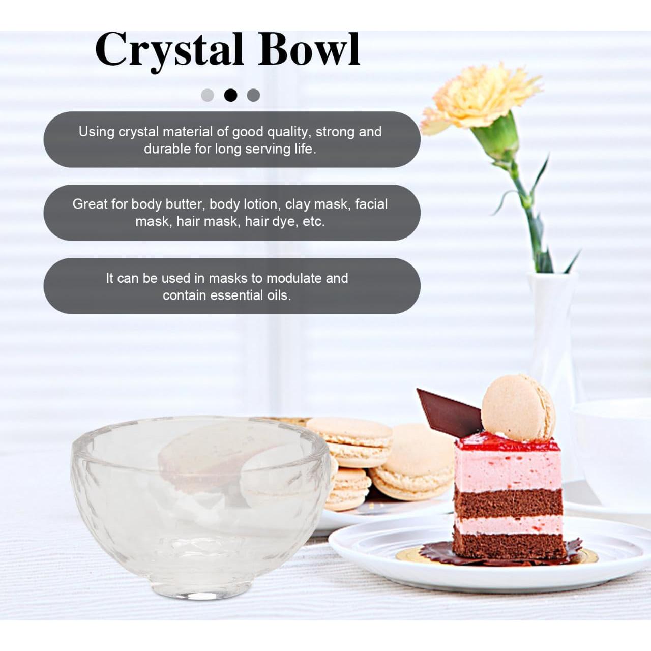 Juego de 4 Tazones de Mezcla de Cristal Healeved 1000ml