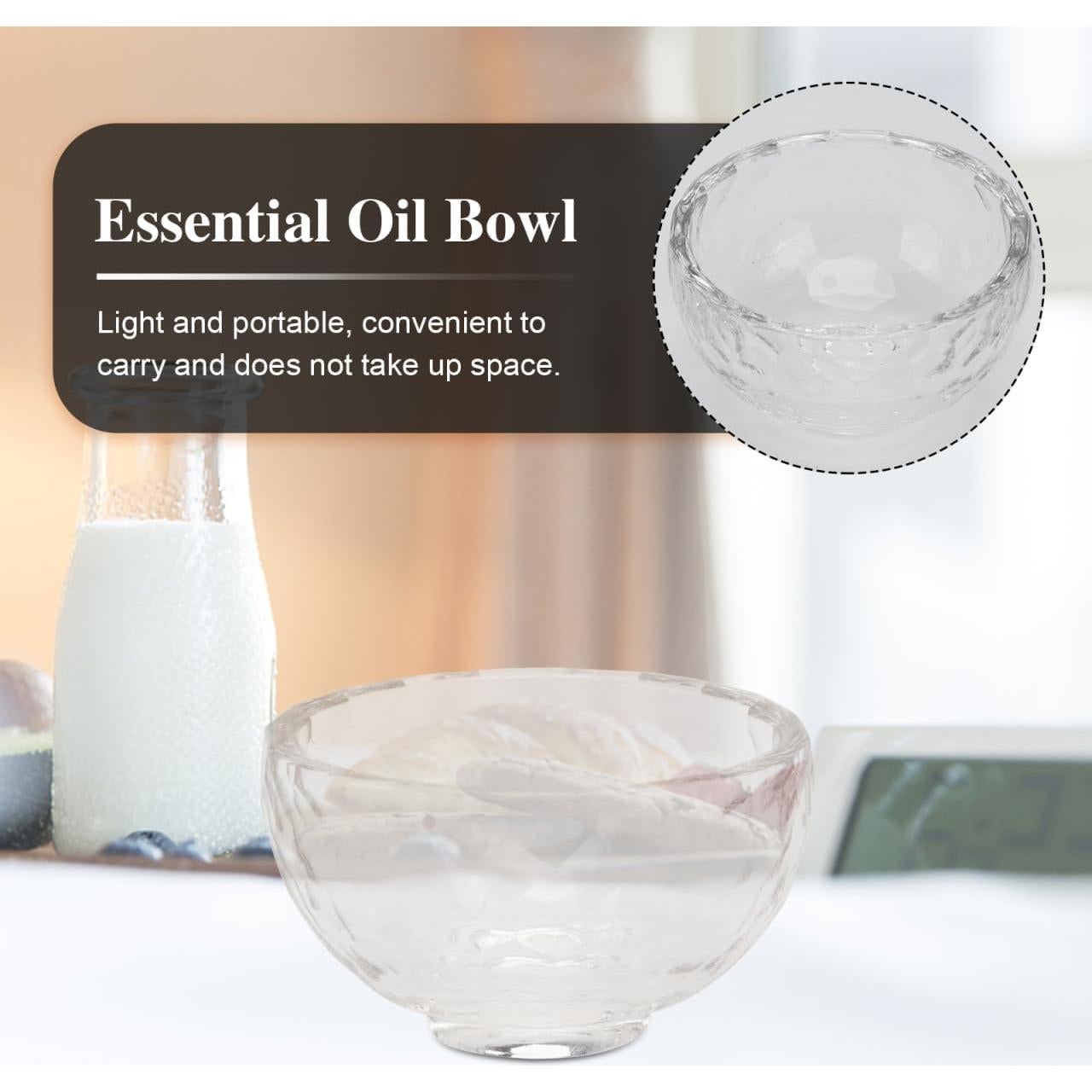 Juego de 4 Tazones de Mezcla de Cristal Healeved 1000ml