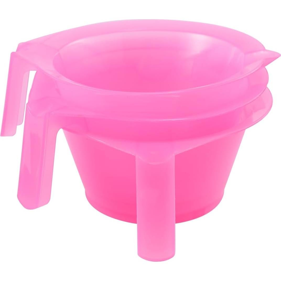 Set de 3 Tazones Rosa para Mezclar Tinte de Cabello FOMIYES