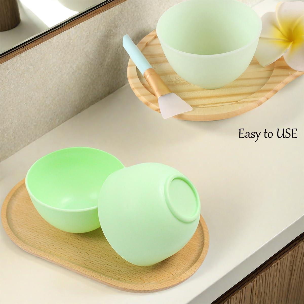 Juego de 6 Tazones de Silicona PLINNILUY para Mascarillas 8.4 cm