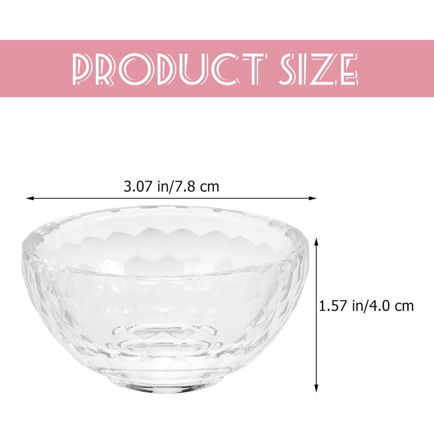 Tazón de Vidrio Beavorty para Máscaras Faciales 7.8cm