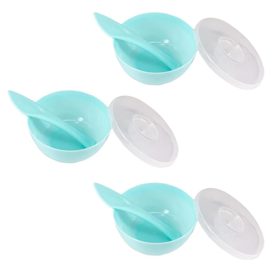 Juego de 3 Cuencos de Plástico para Mezclar Máscaras Faciales