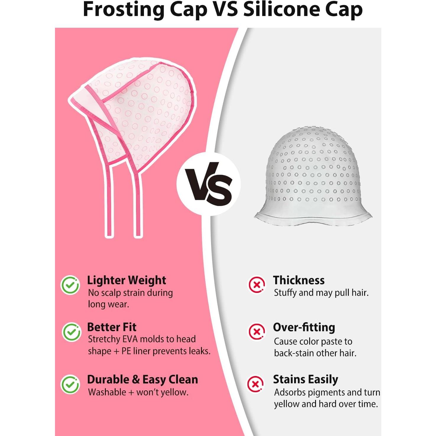 Kit de decoloración y mechas 19 piezas YOOVR rosa