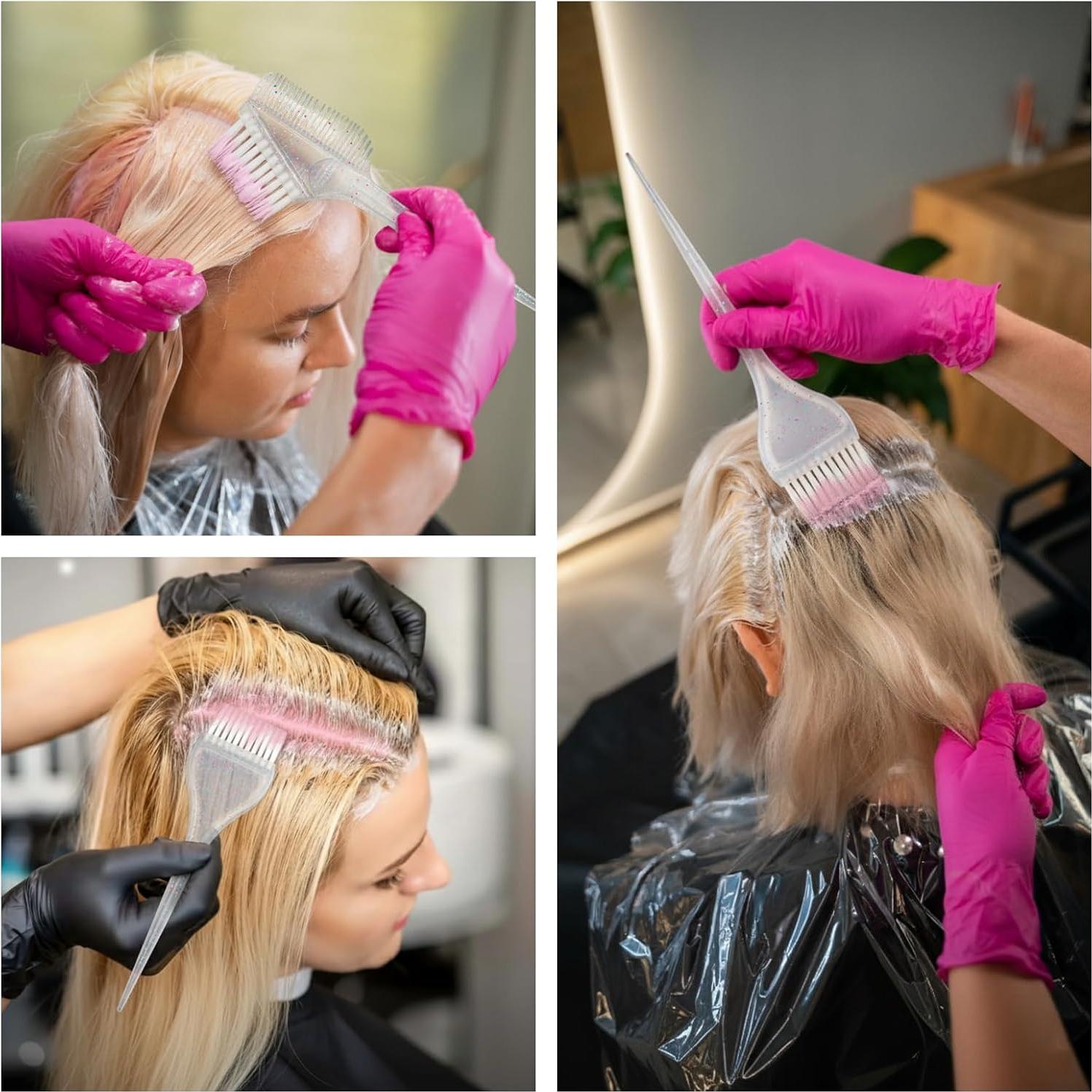 Juego de Brochas y Cuenco para Tinte de Cabello KH866 - 5 Piezas