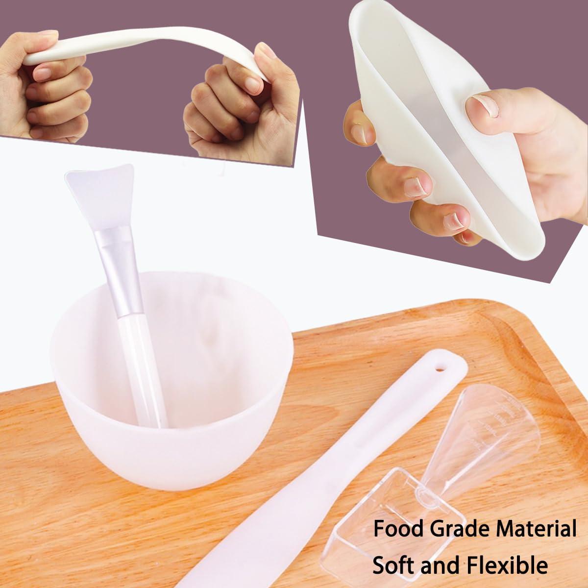 Juego de 4 Piezas de Tazones Mezcladores de Silicona PLINNILUY