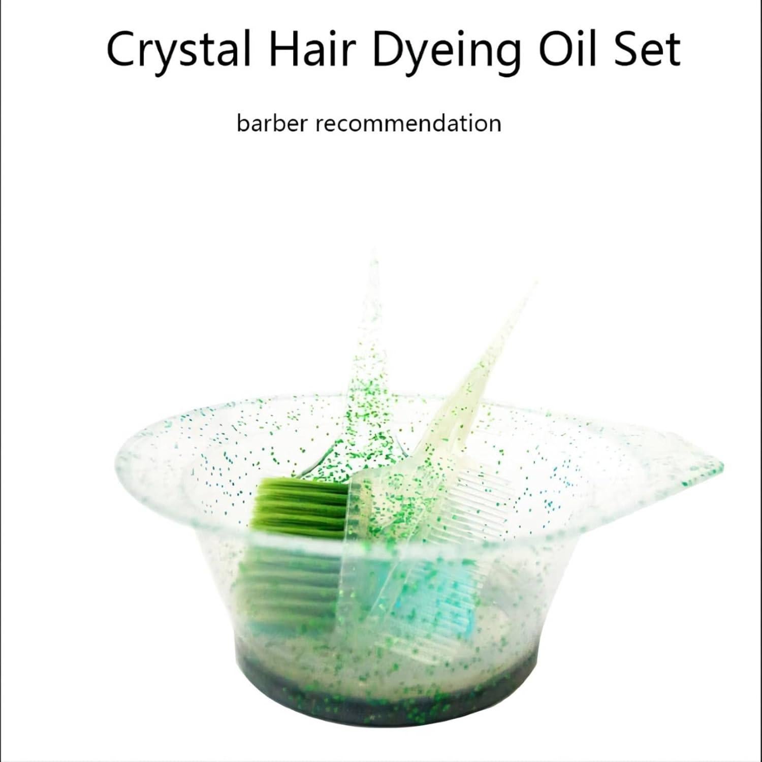 Kit de Coloración de Cabello CGBARBER - 3 Piezas con Tazón y Brochas