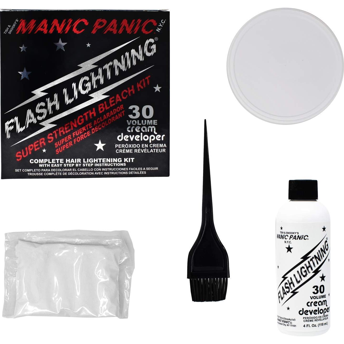 Kit de Decolorante Manic Panic 30 Volumenes - Aclara hasta 5 Niveles
