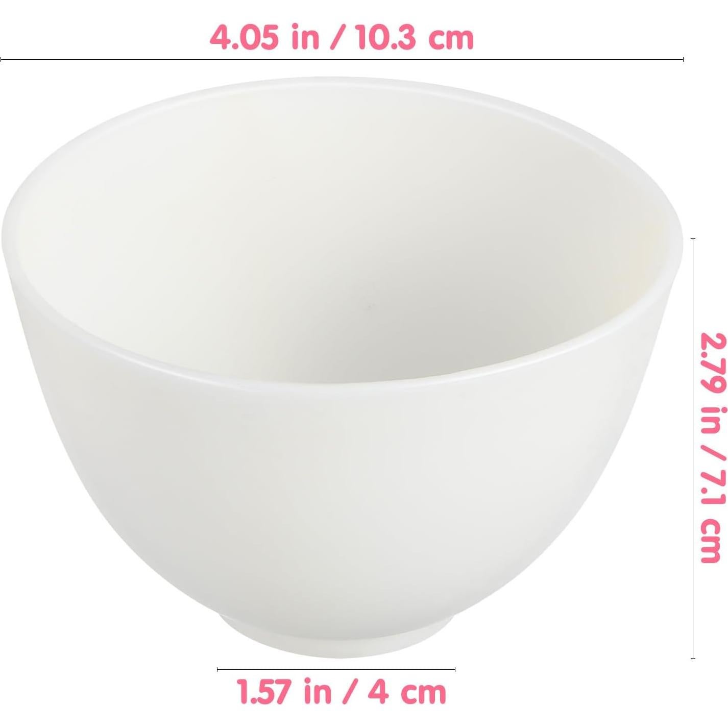 Set de 5 Tazones de Mezcla de Silicona Minkissy para Máscaras Faciales