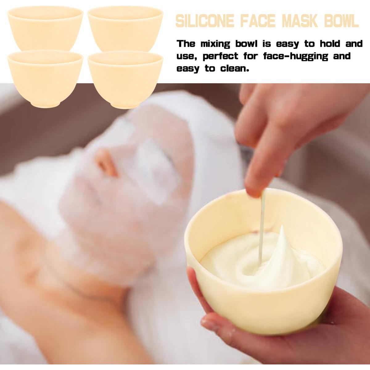 Tazón Mezclador de Silicona Katigate 10 cm 4 Pcs Amarillo