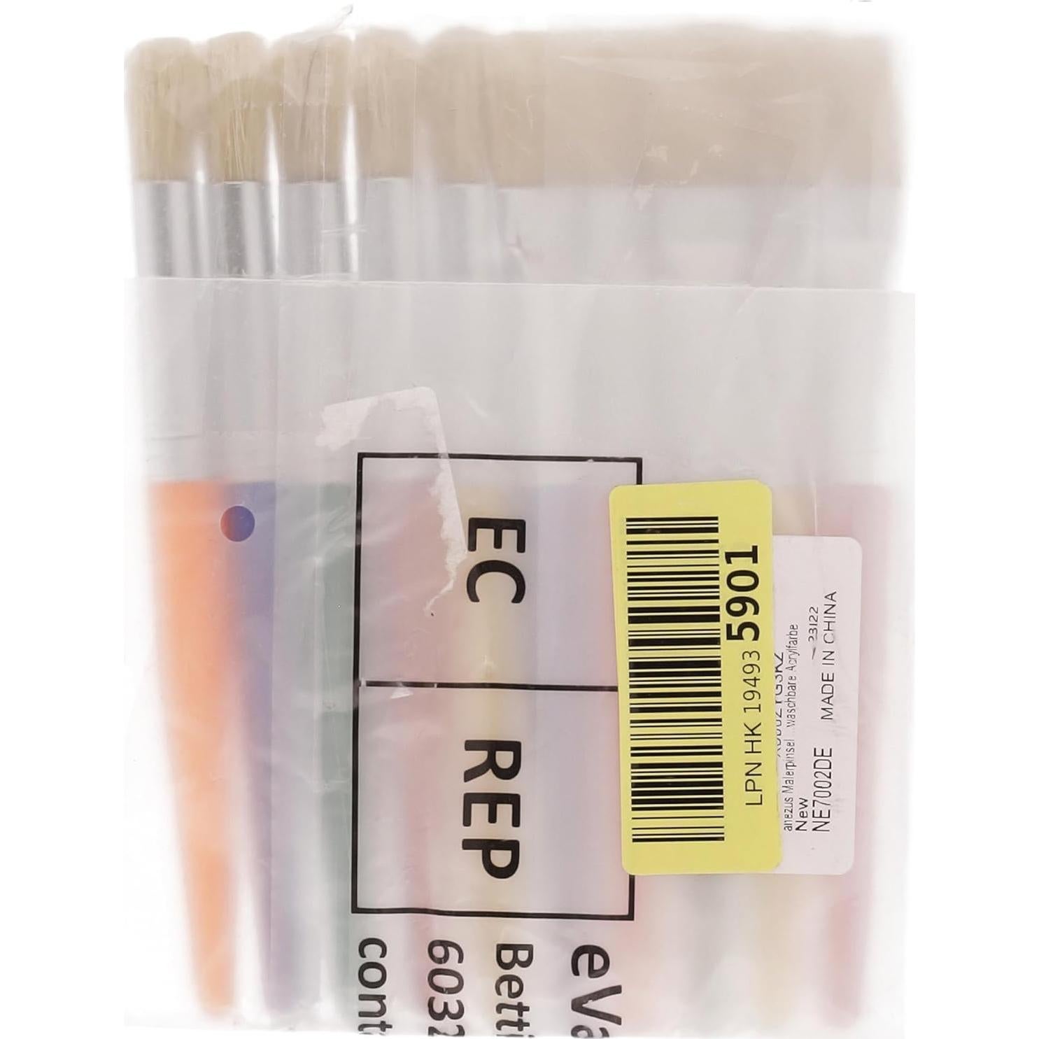 Conjunto de Pinceles de Pintura Anezus para Niños - 10 Piezas