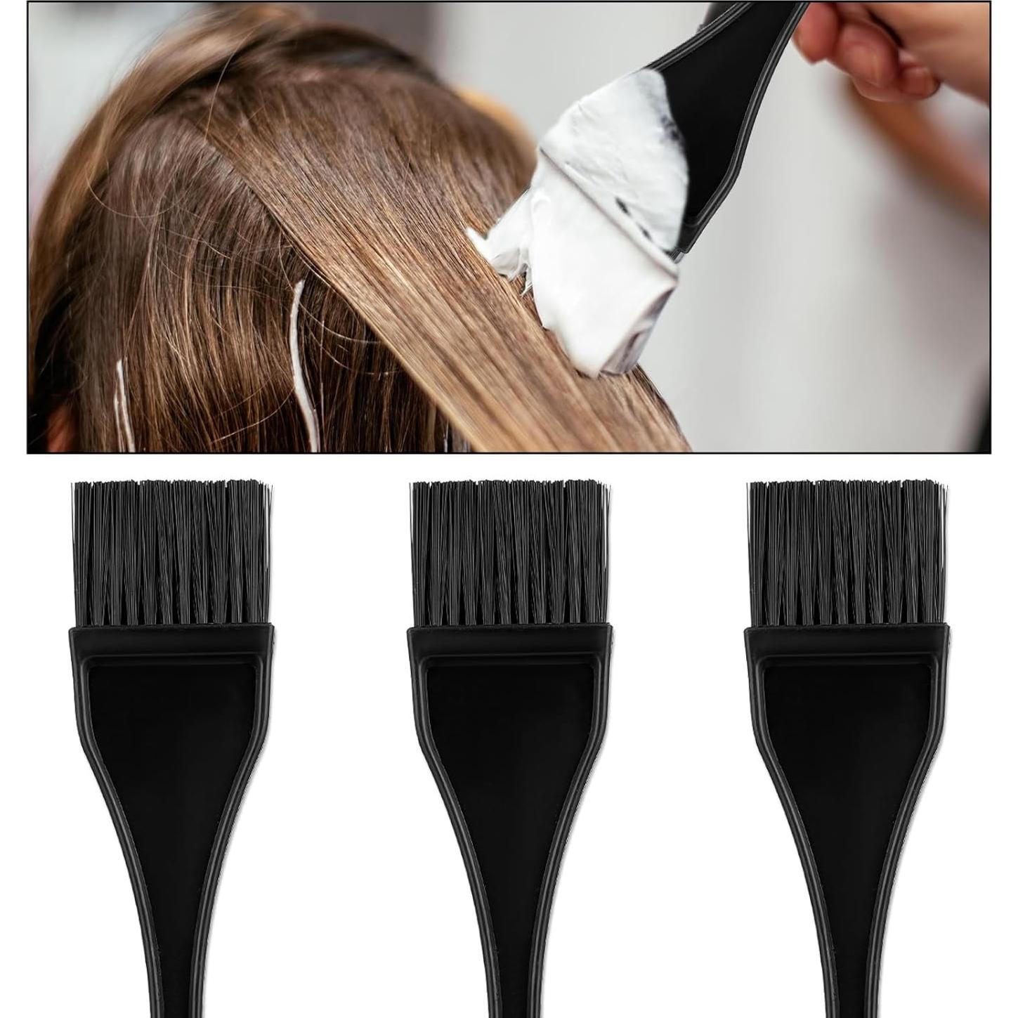 Set de 3 Brochas para Tinte de Cabello - Aplicación Profesional
