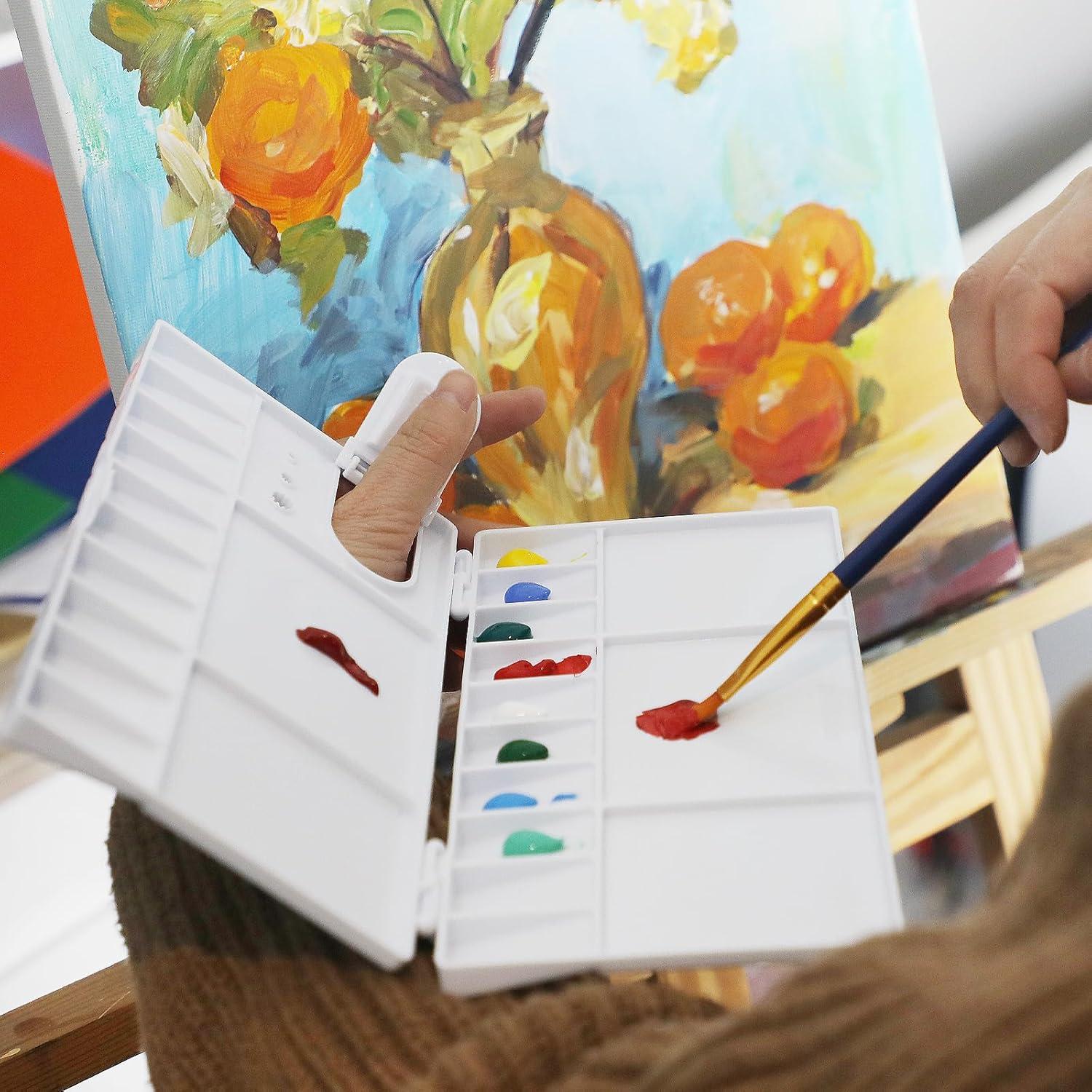 Conjunto de Pinceles de Pintura Halobios 26 Piezas Acrílico y Óleo