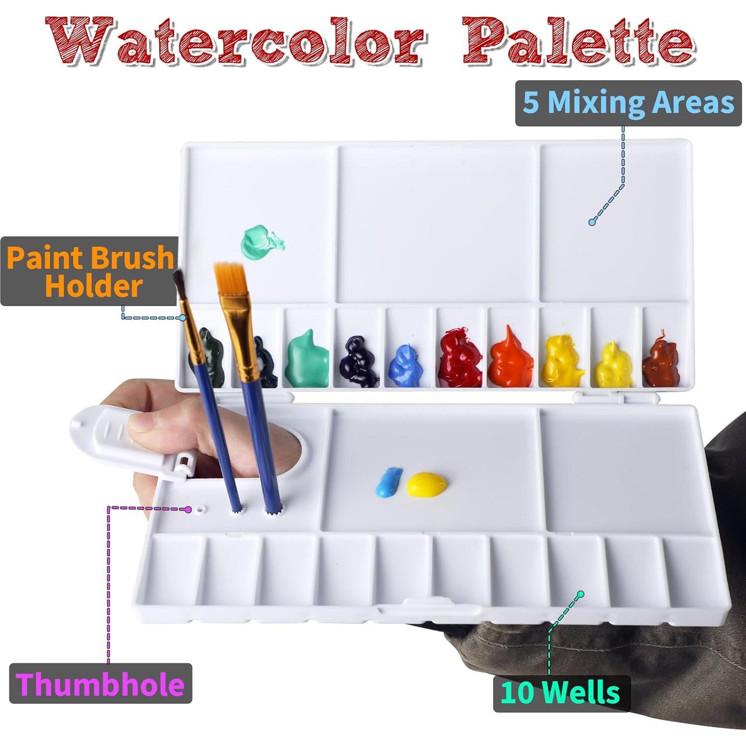 Conjunto de Pinceles de Pintura Halobios 26 Piezas Acrílico y Óleo