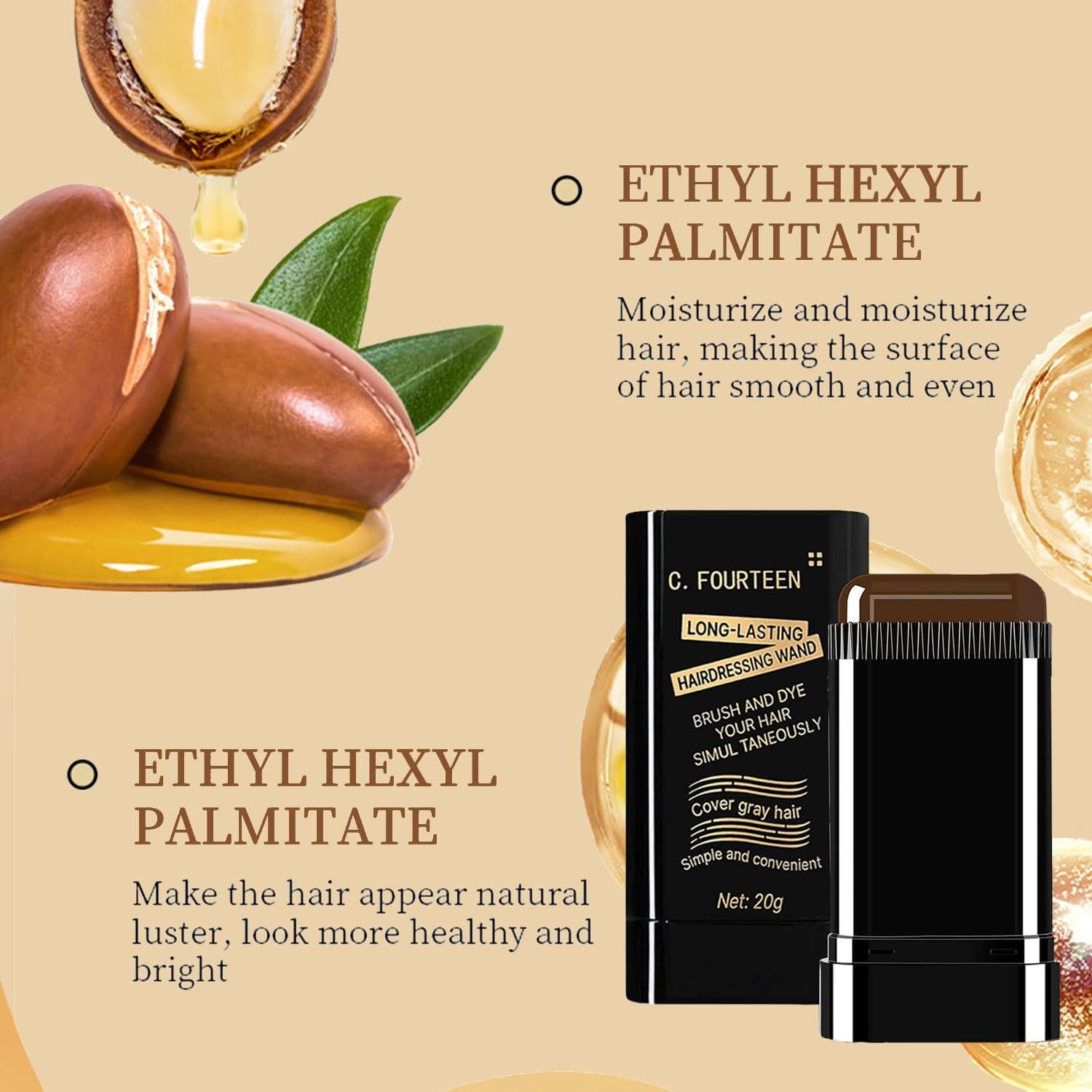 Cepillo Tinte Cabello ZARICS 2 en 1 Negro y Marrón Oscuro