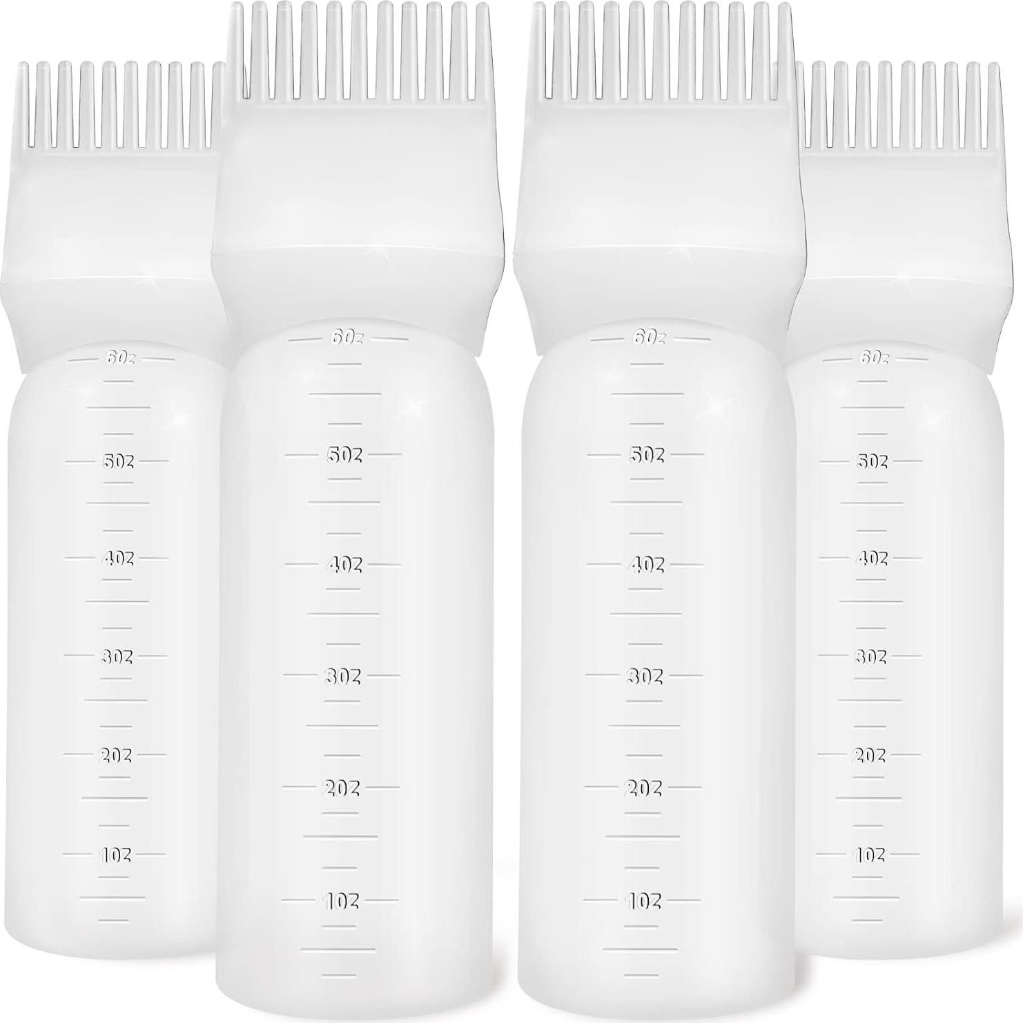 4 Botellas Aplicadoras de Tinte para Cabello ONLYFU 177 ml