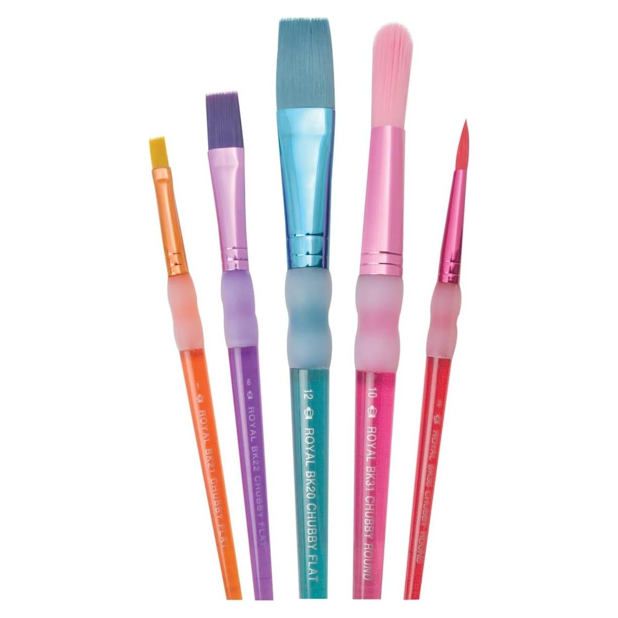 Set de Pinceles Chubby Royal Brush 5 Piezas Niños