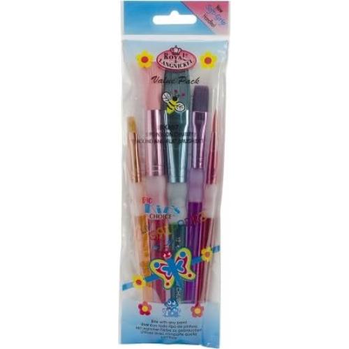 Set de Pinceles Chubby Royal Brush 5 Piezas Niños