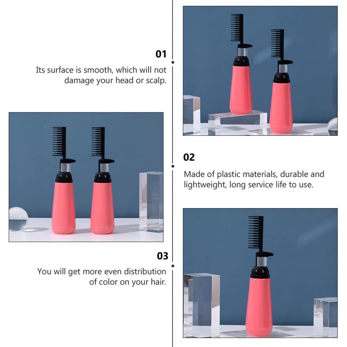 Botellas Aplicadoras de Tinte para Cabello Lurrose - 2pcs 130ml y 200ml