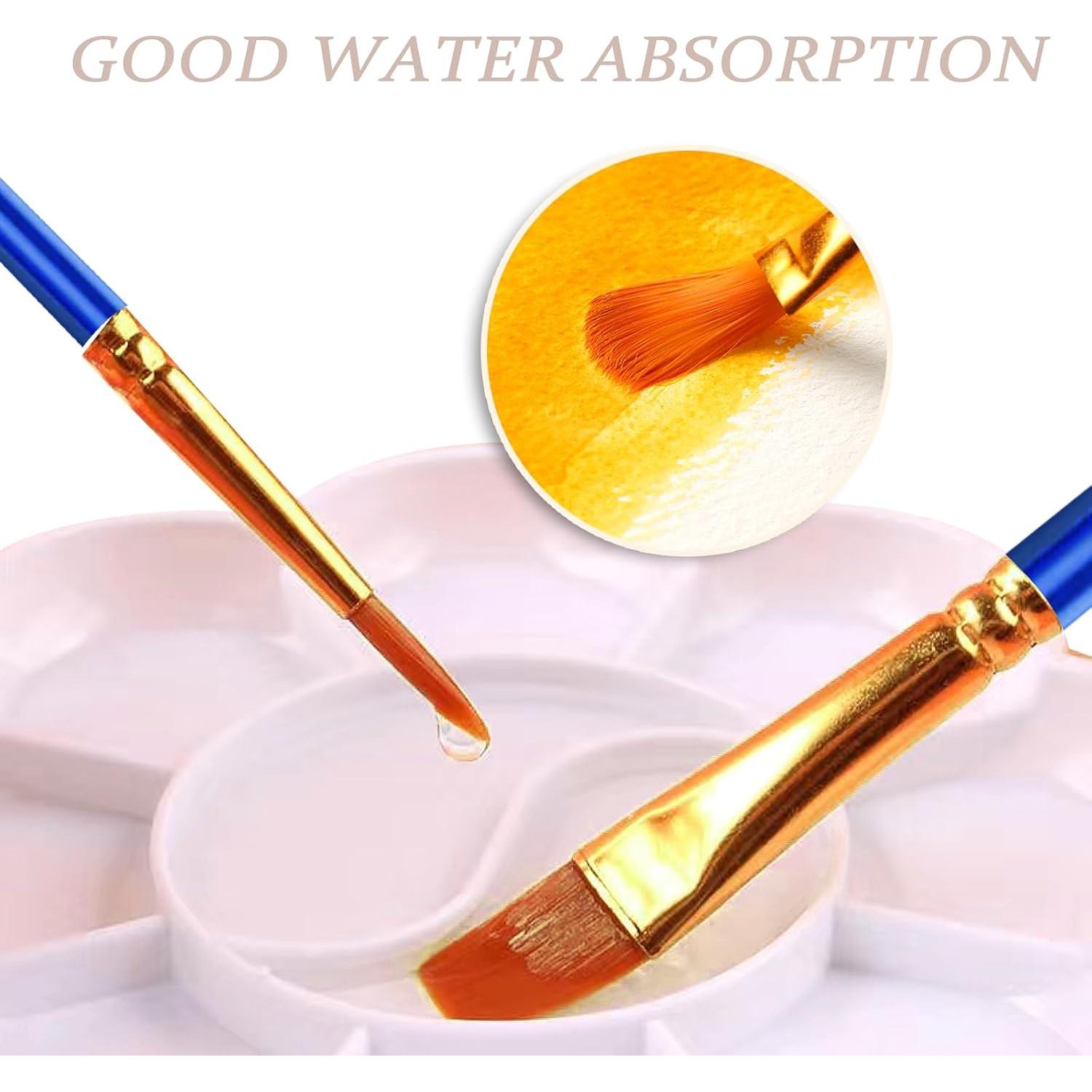 Juego de Pinceles de 20 Piezas MUUZLL para Acuarela y Acrílico