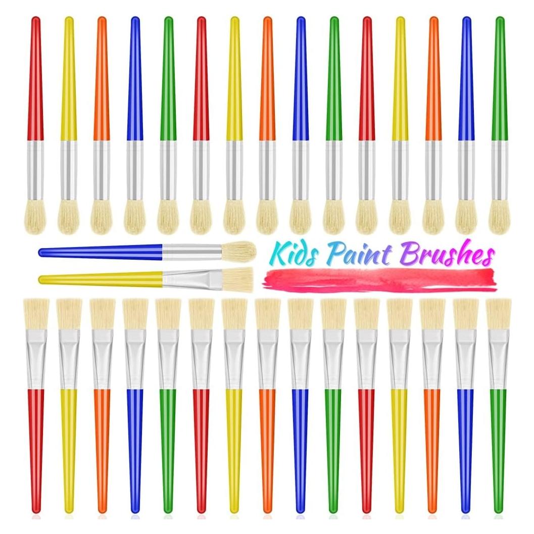 Juego de Pinceles de Pintura Anezus 30 Piezas para Niños
