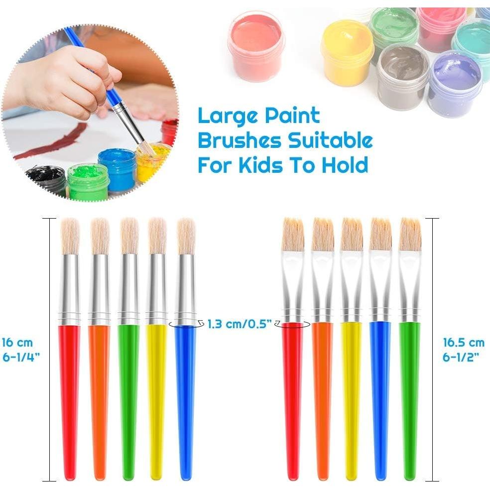 Juego de Pinceles de Pintura Anezus 30 Piezas para Niños