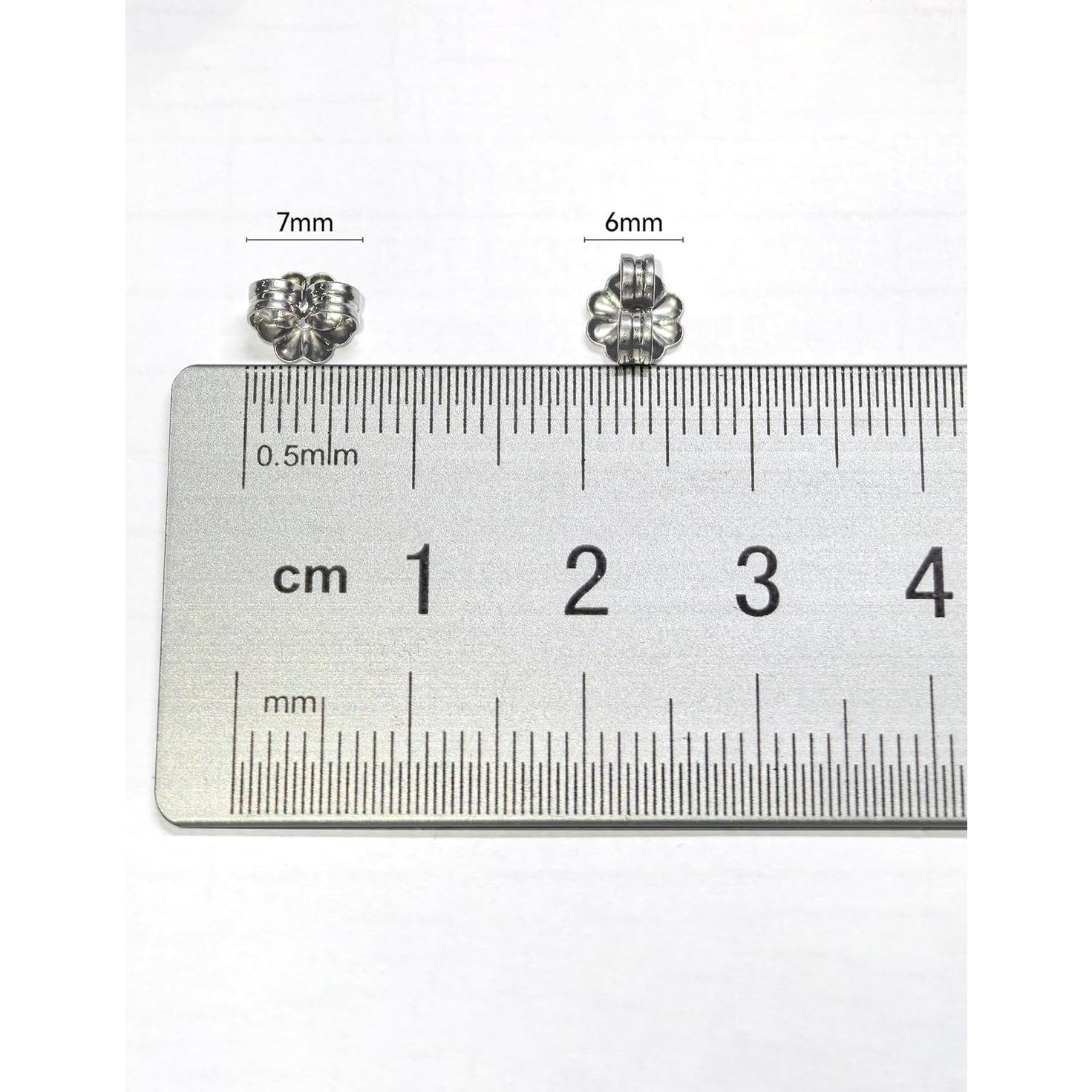 Respaldo de Pendientes de Titanio Puro Hipoalergénico 4PCS