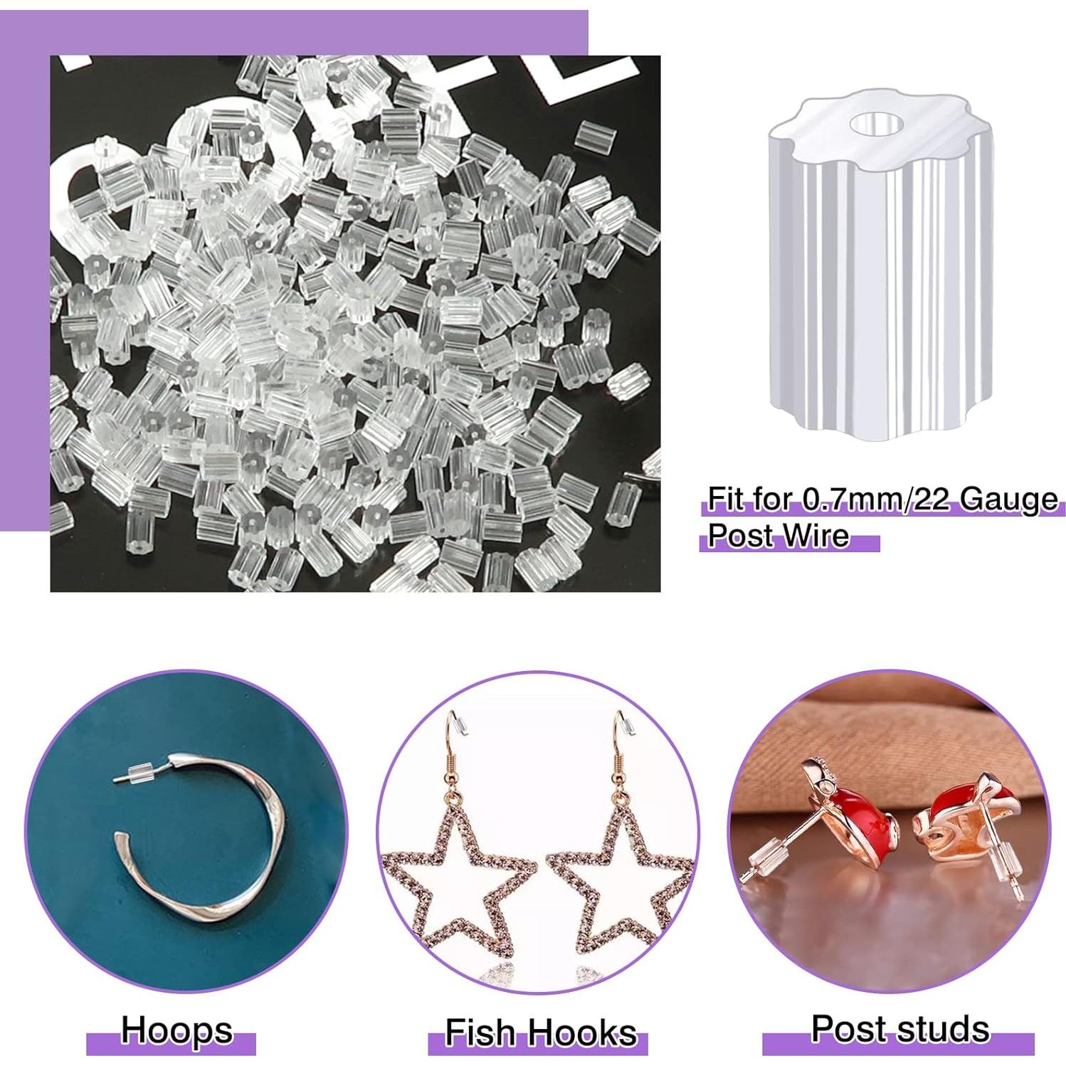 Tapones de Silicona Transparentes TOAOB 144 Piezas 2.5mm