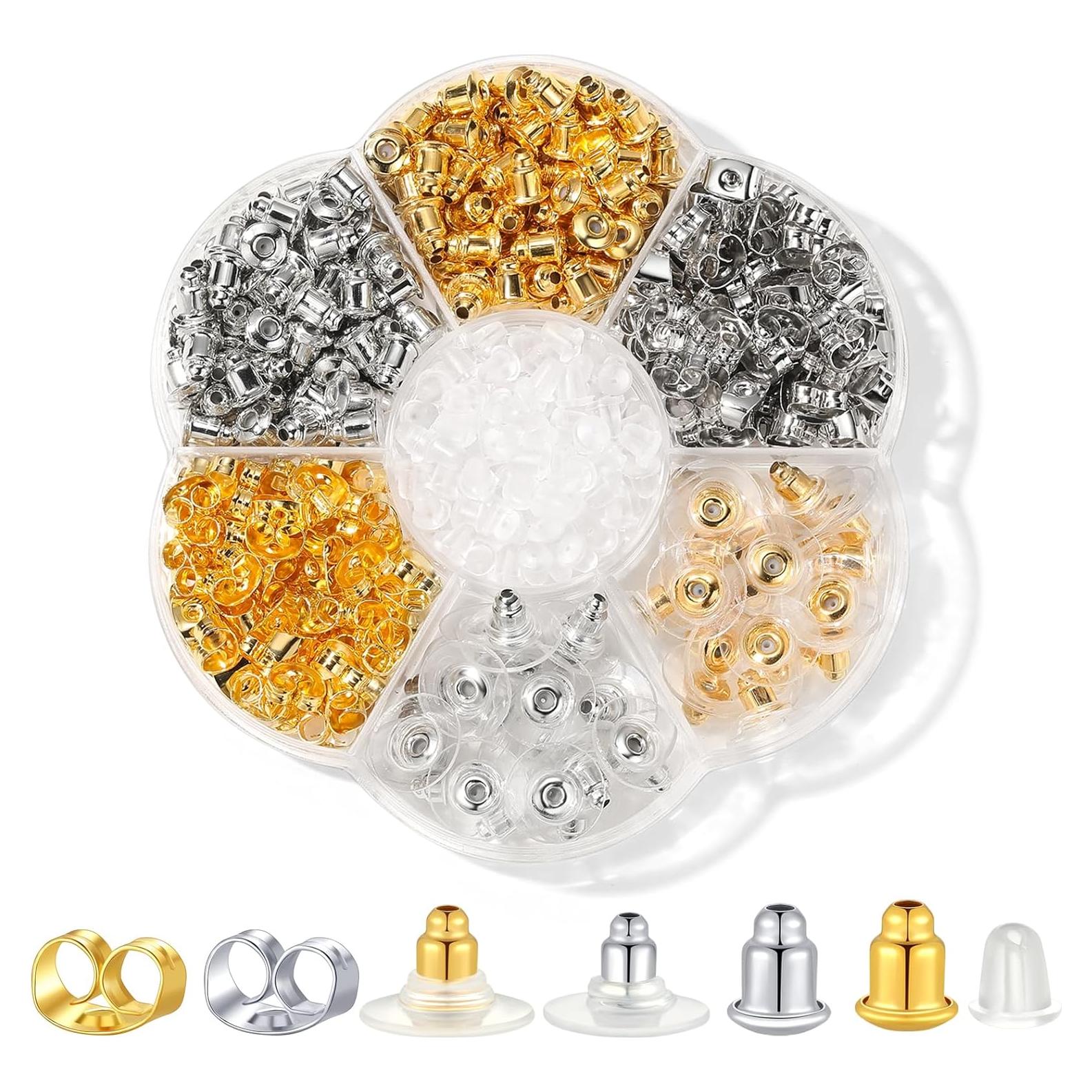 Respaldos de Pendientes Wullina 500PCS Silicona Hipoalergénica