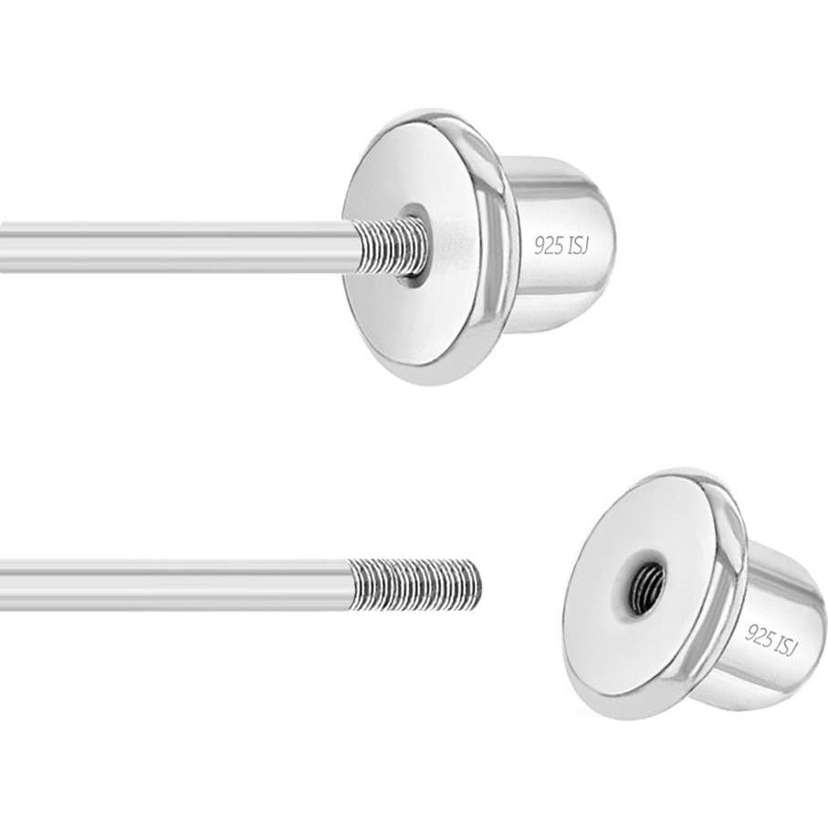 Par de Respaldo de Tornillo para Aretes In Season - Baño de Rodio