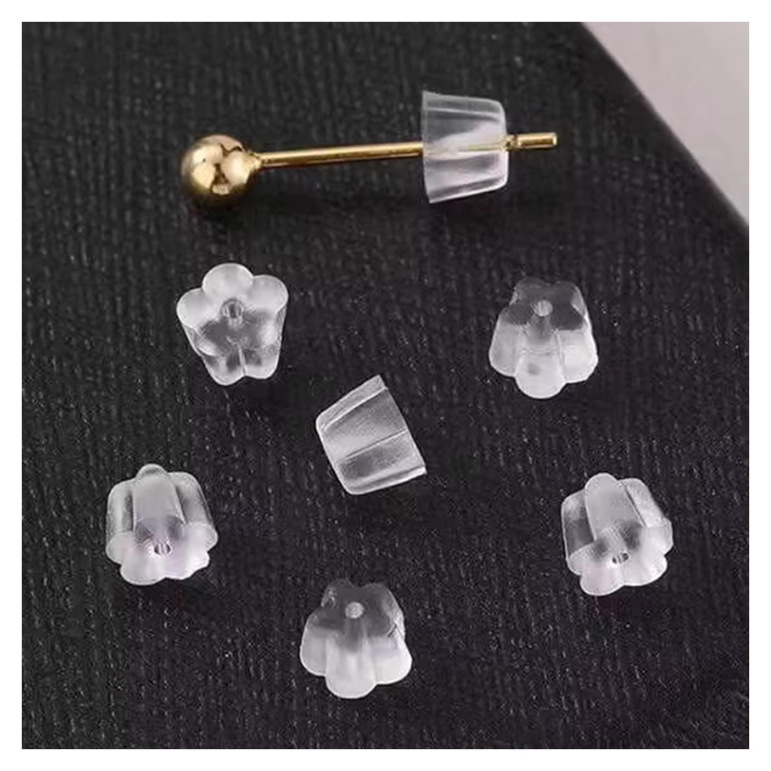 Respaldos de Aretes de Silicona Meniala - 200 Tapones Hipoalergénicos