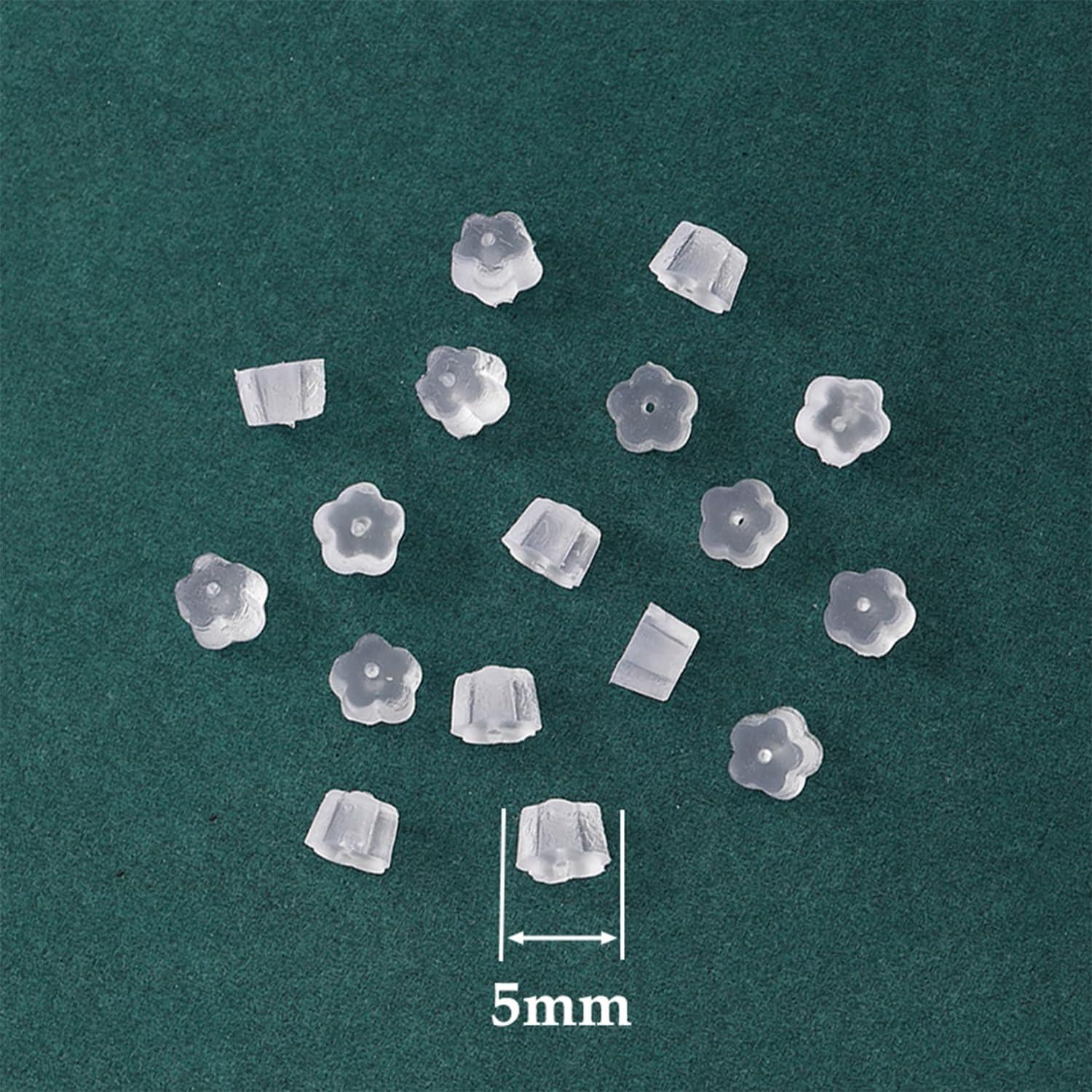 Respaldos de Aretes de Silicona Meniala - 200 Tapones Hipoalergénicos