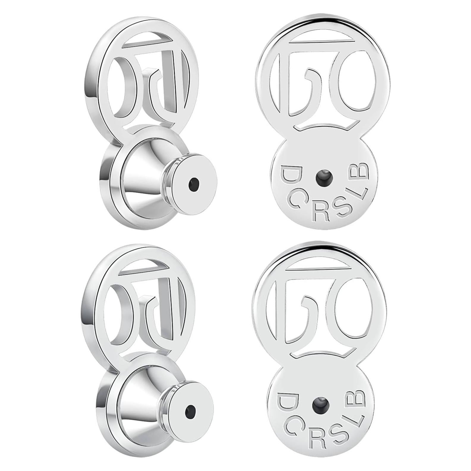 Resortes Elevadores para Pendientes DCRSLB Oro Blanco 16x8 mm