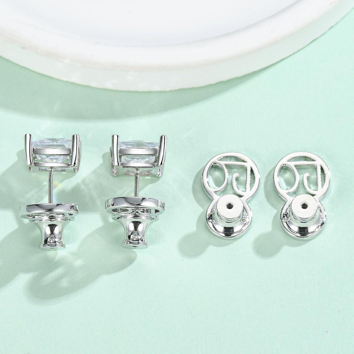 Resortes Elevadores para Pendientes DCRSLB Oro Blanco 16x8 mm