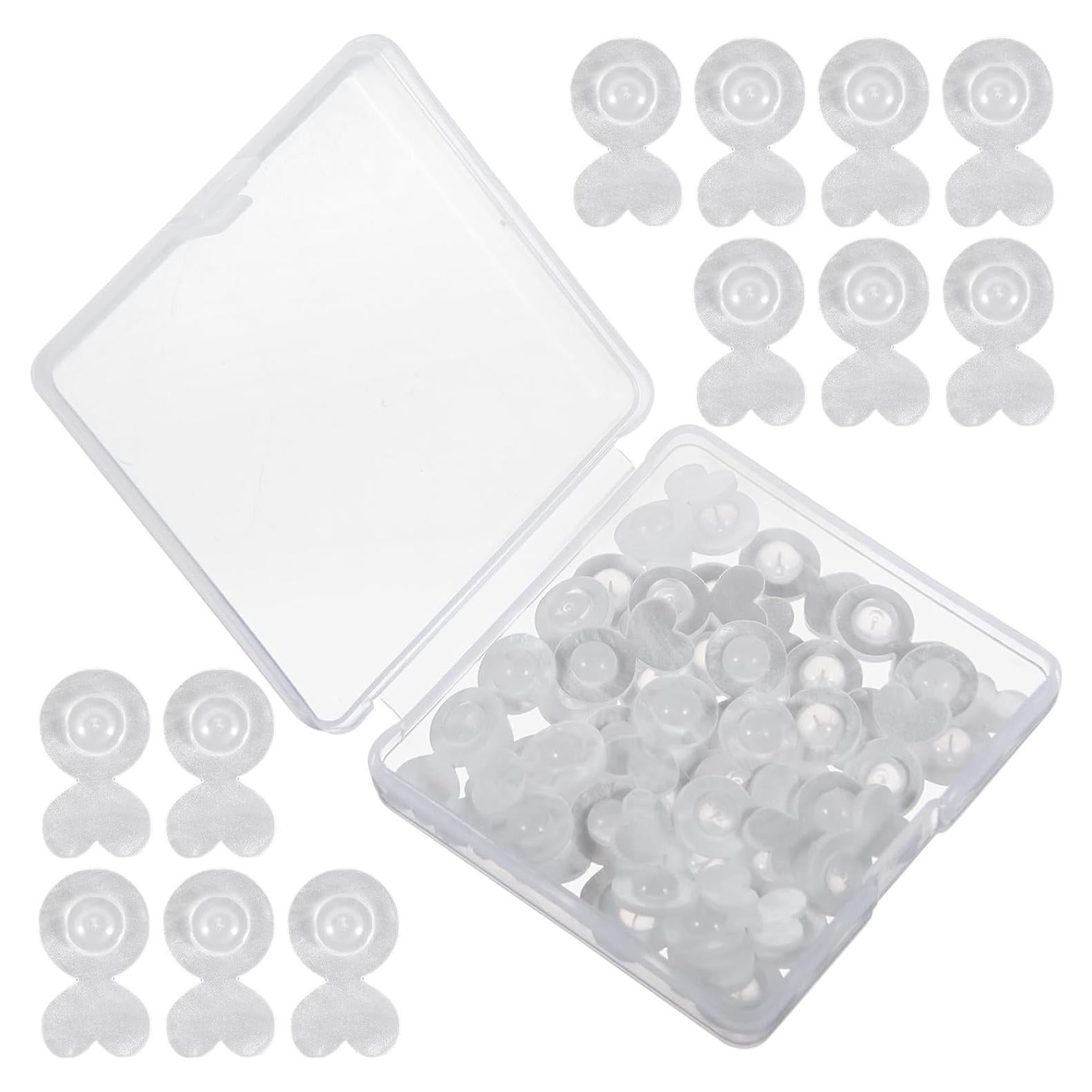 40 Soportes para Pendientes Caídos Lusofie Acrílico Silicona