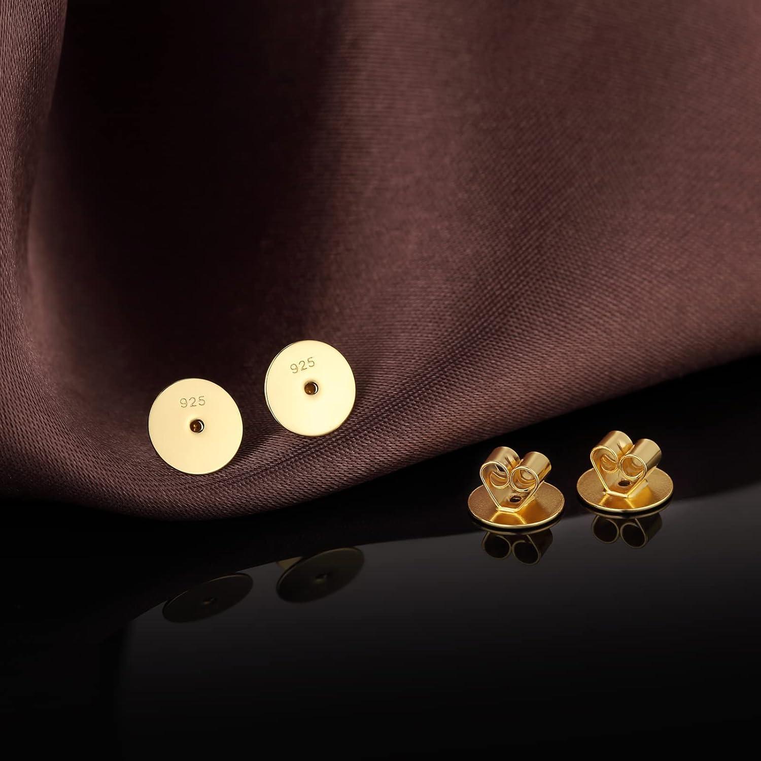 Resortes para Pendientes S925 Jiahanzb Hipoalergénicos 2 Pares