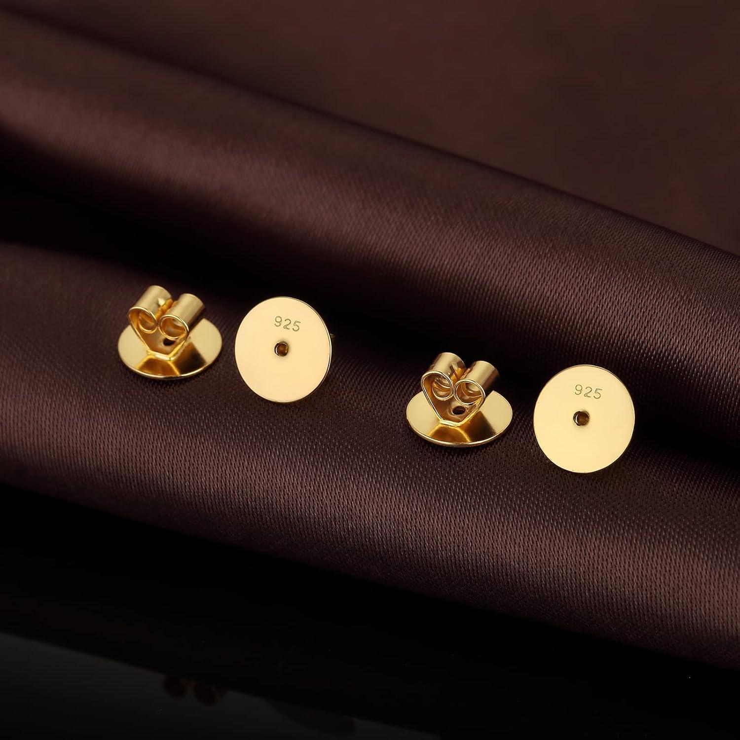 Resortes para Pendientes S925 Jiahanzb Hipoalergénicos 2 Pares