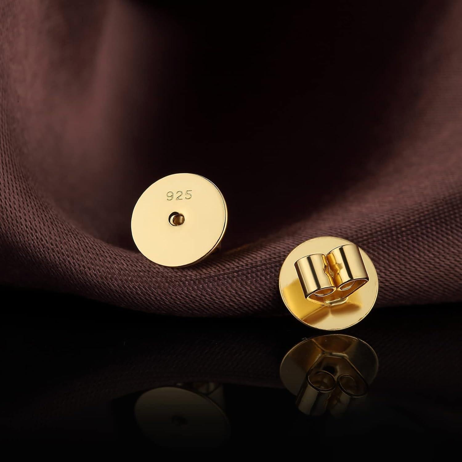 Resortes para Pendientes S925 Jiahanzb Hipoalergénicos 2 Pares