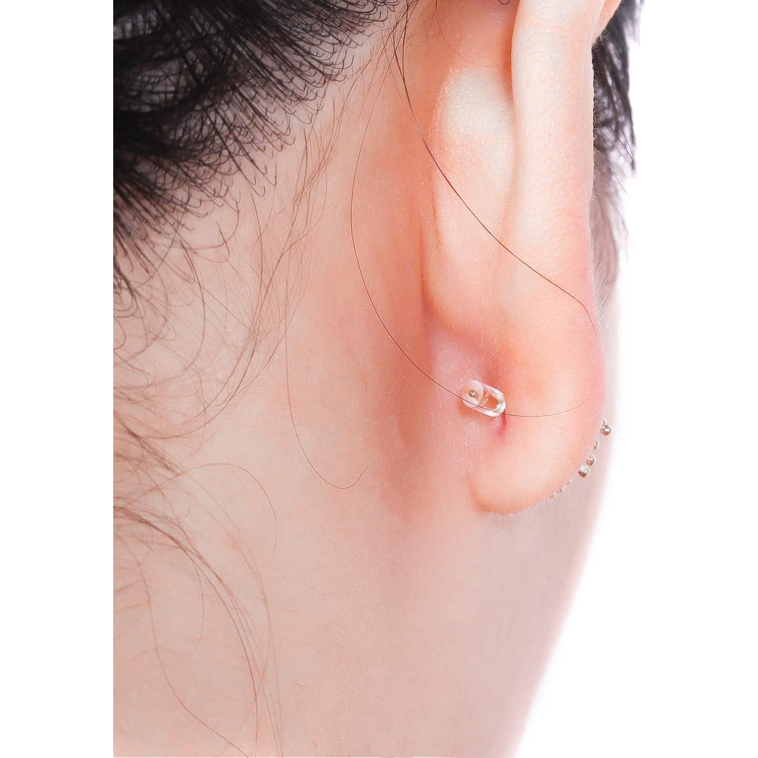 Respaldo de Aretes de Silicona Forise 500 Pcs Hipoalergénico