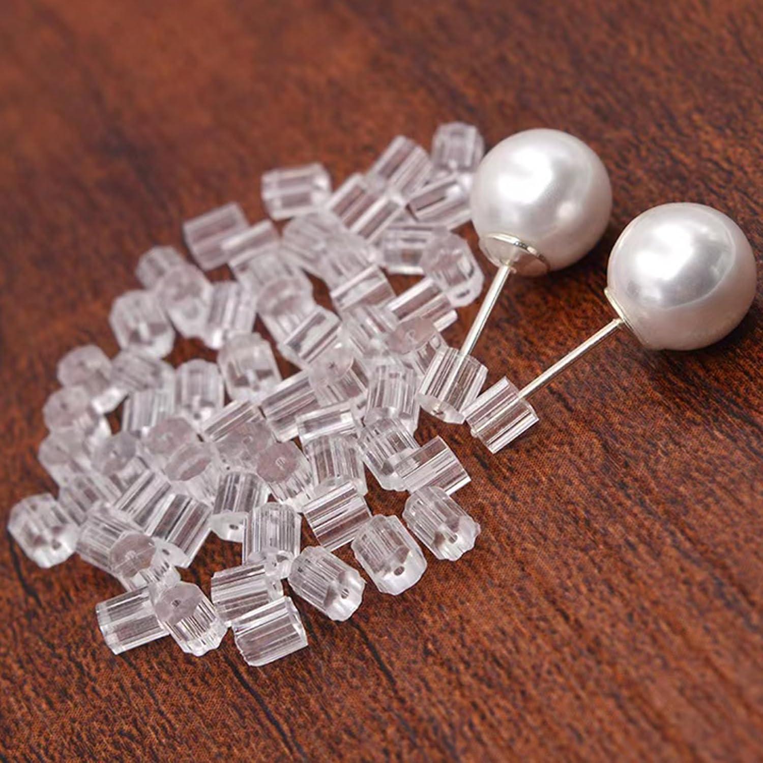 Tapones de Silicona Hipoalergénicos OwlkOrmy - 200 Pcs Transparentes