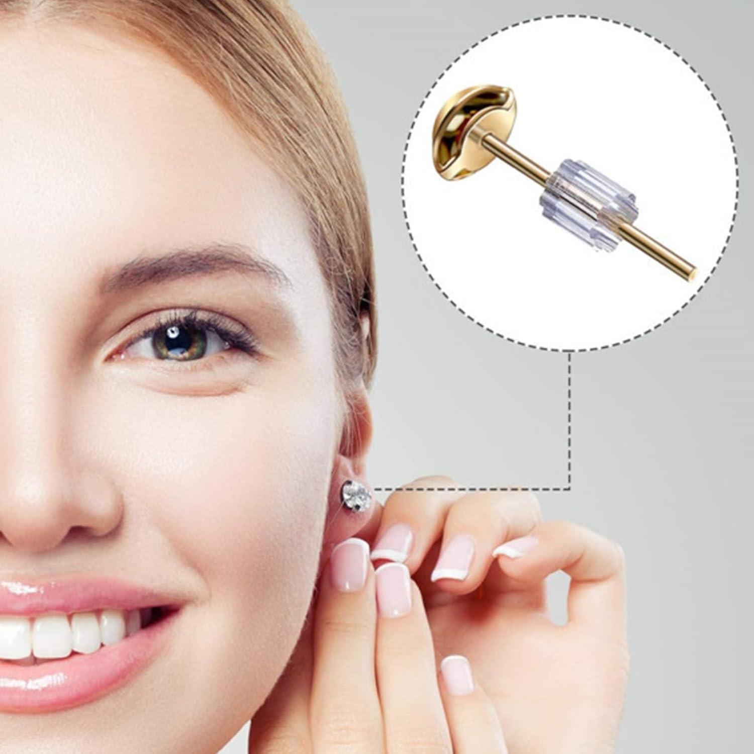 Tapones de Silicona Hipoalergénicos OwlkOrmy - 200 Pcs Transparentes