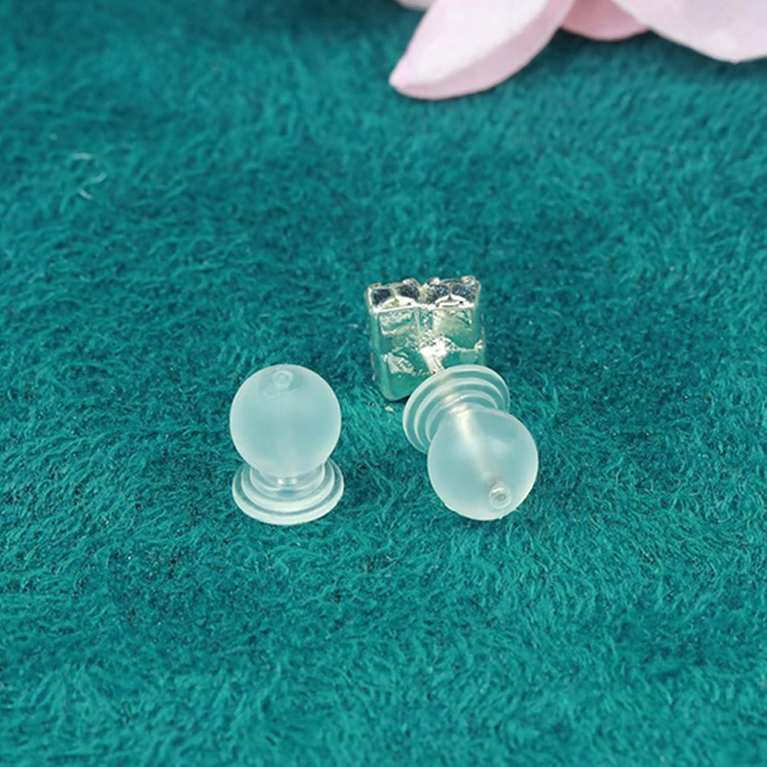 Respaldos de Aretes Suaves Melimarry 50 Piezas TPE Médico