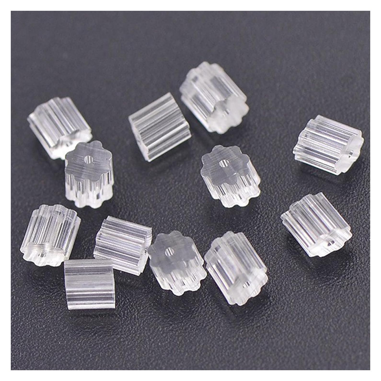 Cojinetes de Aretes de Silicona Meniala - 200 Tapones Hipoalergénicos
