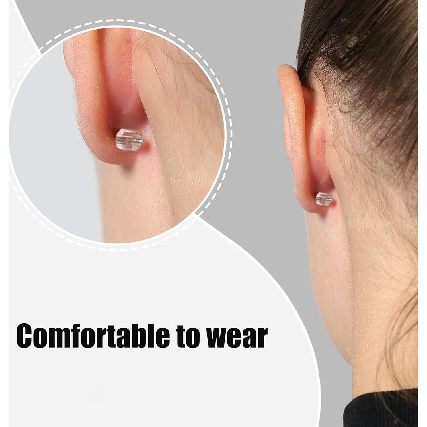 Cojinetes de Aretes de Silicona Meniala - 200 Tapones Hipoalergénicos