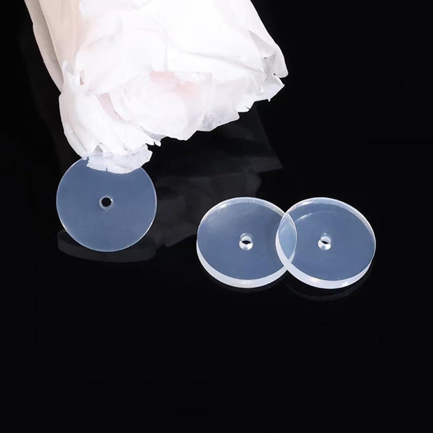 Tapones de Silicona Melimarry 9mm Transparentes para Pendientes