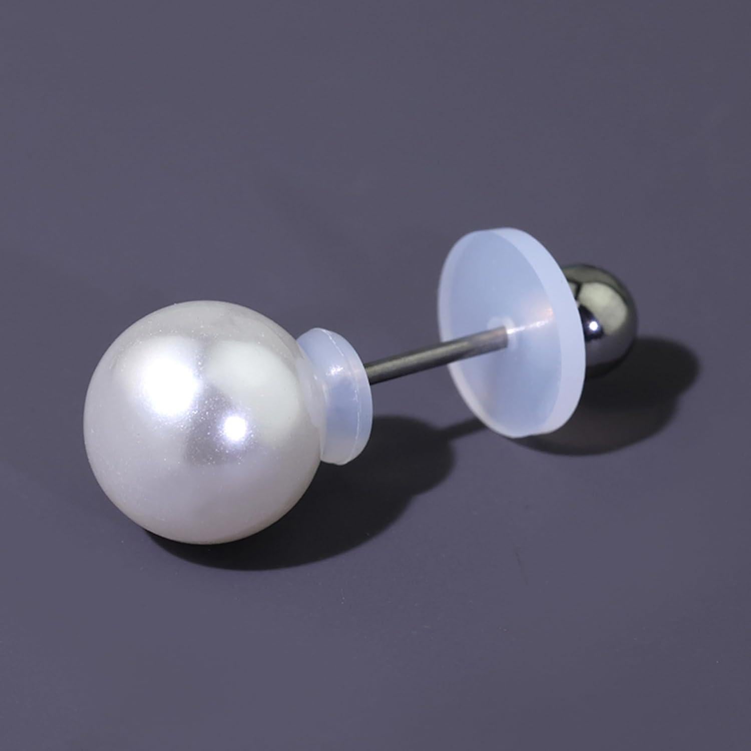 Tapones de Silicona Melimarry 9mm Transparentes para Pendientes