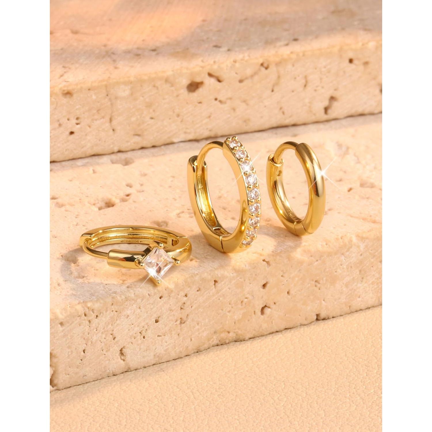 Set de Pendientes de Cartílago YADOCA 12 Piezas Hipoalergénicos