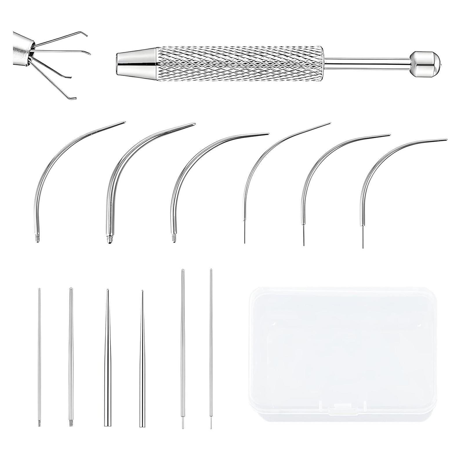Juego de Herramientas de Piercing 12 PCS Acero Inoxidable