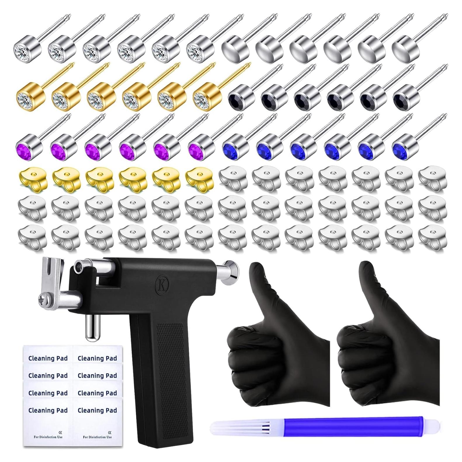 Kit de Perforación de Orejas Novopiercing con 18 Aretes